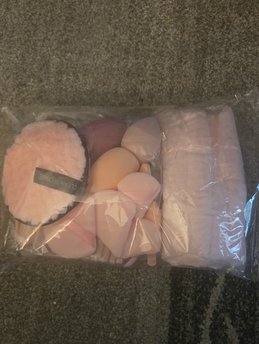 Pink Makeup Sponge and Brush Set - Home Party Supplies